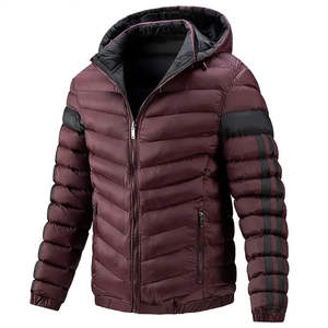 Customized High Quality <b>Men's</b> <b>Packable</b> Canvas Varsity Winter Snow fall puffer <b>Jacket</b> with Front Logo Made in Pakistan unisex - Product Image 1