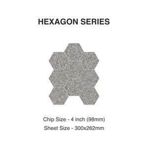 Carreaux esthétiques Carreau de mosaïque hexagonal 98mm 262x300mm en porcelaine au design moderne pour intérieur/extérieur, villa, hôtel, projets pour piscine - Product Image 2