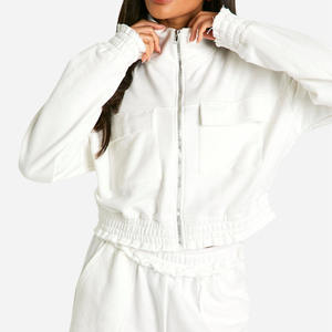 Sudaderas informales de lana de gran tamaño para mujer, sudaderas de manga larga con cuello redondo para gimnasio, ropa de calle, sudaderas con capucha, diseños personalizados - Product Image 1