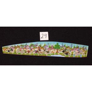 Miniature d'art mural persan sur os, peinture d'art fine faite à la main, prête pour la décoration de la maison, 9 X 2 Abcpm0177 - Product Image 1