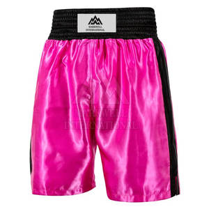 กางเกงชกมวยผ้าโพลีเอสเตอร์คุณภาพสูงสั่งทำพิเศษ ออกแบบโลโก้ของคุณเองสำหรับผู้ใหญ่ - Product Image 3