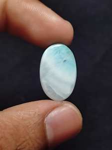 Haute qualité 100% naturel Larimar pierre précieuse pierre lâche Larimar cabochon fait main poli pour la fabrication de bijoux 7.50 Ct taille OEM - Product Image 2