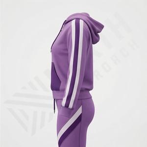 Conjunto Deportivo de Dos Piezas para Mujer de la Mejor Calidad, con Chaqueta con Cremallera, Pantalones de Cintura Alta Elástica, Ropa Deportiva Suave y Elástica - Product Image 3