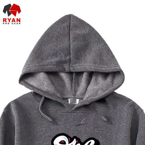 Sweat à capuche personnalisé avec logo frontal pour homme, prêt pour l'hiver, respirant, en tissu polaire polyester/coton - Product Image 2