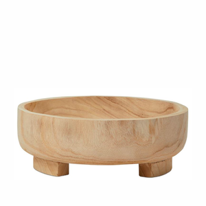 Bol de service en bois d'acacia poli de forme ronde écologique pour l'usage à la maison de restaurant d'hôtel - Product Image 5