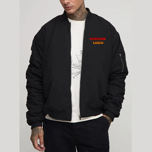 Veste universitaire coupe-vent 100% polyester sur mesure pour hommes Veste d'hiver homme avec logo brodé en chenille personnalisée de haute qualité - Product Image 6