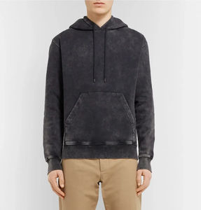 Sweat-shirts à capuche et vestes décontractées pour hommes, grande taille, OEM, 460 g/m², 100 % coton, épais, délavé à l'acide, coupe oversize et courte, 2026 - Product Image 2