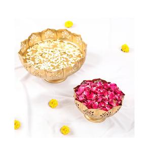 Venta al por mayor Fiesta de bodas y eventos Diseñador de lujo Metal Moderno Cuenco de aluminio Forma rectangular - Product Image 1