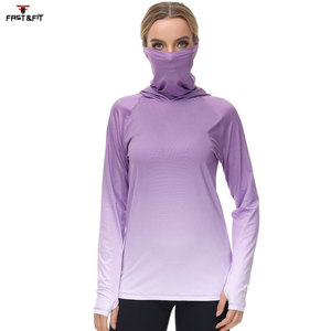 Diseño de sublimación de manga larga personalizado ropa de pesca sol pesca sudaderas con capucha sublimación personalizada impresa - Product Image 2