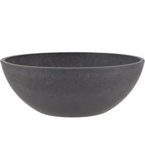 Bol décoratif en résine minimaliste noir mat pour centres de table modernes jardinière intérieure extérieure bol de service à salade décor à la maison - Product Image 1