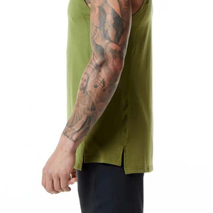 Camiseta sin Mangas con Logotipo Personalizado al Precio Más Bajo para Hombre, Camiseta sin Mangas de Color Sólido de Secado Rápido 100% Algodón para Unisex - Product Image 6