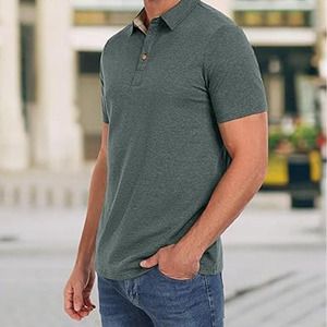 Nueva Camiseta Polo Slim para Hombre, Camiseta de Manga Corta de Algodón, Camiseta Polo Personalizada, subida por Dress Sports - Product Image 5
