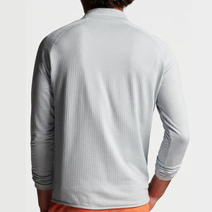 Wholesale Custom Breathable Winter Sport 14 Zip Golf Pullover Fleece Pocket <b>Stretchy</b> Gym Quarter Zip <b>Men's</b> Sweatshirts - Product Image 3