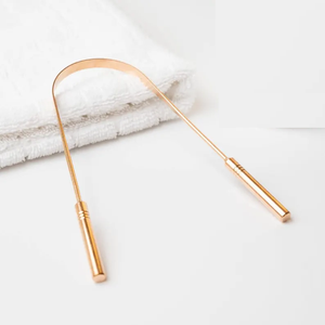 Copper <b>Tongue</b> Cleaner Sturdy Rust Resistant Mouth Cleaning Tool Lightweight Smooth Grip Safe Sustainable Usage - Product Image 4