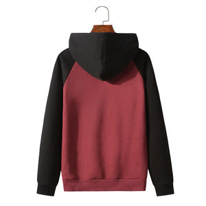 เสื้อฮู้ดสวมหัวผ้าฟลีซถักแบบสวมหัวของผู้ชายผ้าฝ้าย100% เป็นมิตรกับสิ่งแวดล้อมระบายอากาศได้ป้องกันการเกิดขน - Product Image 2