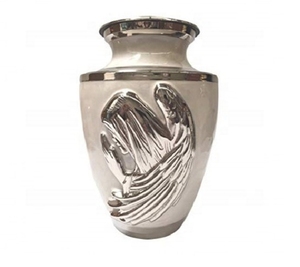 Urna Conmemorativa de Latón Sólido Grabada con Ángel, Biodegradable, de 200 Pulgadas Cúbicas, de Primera Calidad, para Cenizas de Seres Queridos, Artículos Funerarios - Product Image 5