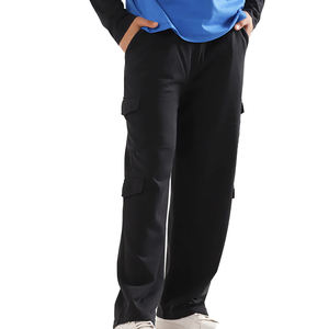 Pantalon baggy taille droite personnalisé de la meilleure qualité pour hommes, vêtements d'extérieur décontractés à taille moyenne, léger et respirant, en polaire/coton - Product Image 1