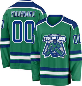 Maillot de hockey sur glace personnalisé, uniforme d'équipe professionnel, nom et numéro personnalisés, logo personnalisé, vêtements de performance athlétique respirants - Product Image 5