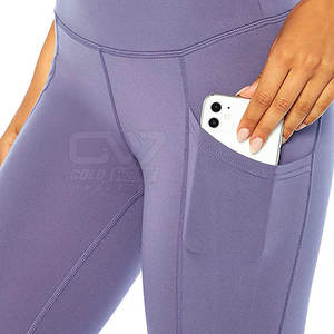 Alta calidad mejor diseño mujeres cintura elástica Yoga Legging Venta caliente Yoga Wear mujeres Fitness Legging - Product Image 5