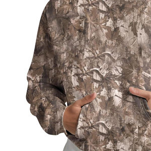 Sudadera con Capucha Extra Grande de Camuflaje para Hombre, Diseño Estampado de Jungla, Hombros Caídos, Manga Larga, Transpirable - Product Image 4