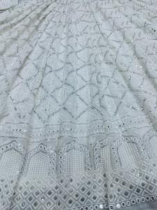 Buscando este mismo color hermoso vestido de diseñador de color blanco paz Anarkali Kurta conjunto con dupatta - Product Image 5