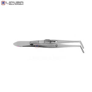 Forceps pour strabisme JAMESON, main droite, 10 cm, instruments médicaux chirurgicaux, chirurgie ophtalmique, acier inoxydable de haute qualité - Product Image 2