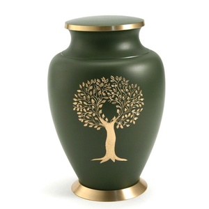 Urnes de crémation pour adultes de conception antique Urne funéraire commémorative de cendres humaines en métal de qualité standard pour les amoureux 2025 - Product Image 3