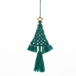 Boho Style Wall Hanging Decor Woven Macrame Christmas Tree Ornament Buy Online at Lowest Price Cotton material Made in Vietnam