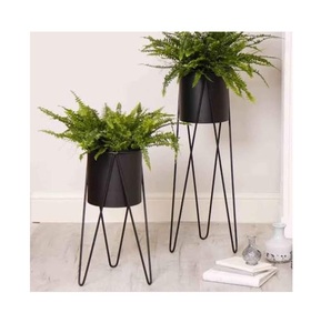 Jardinières de jardin en métal personnalisées de style moderne jardinière ronde avec poignée jardinière en seau à bas prix - Product Image 5