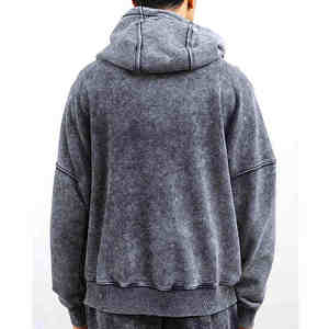Meilleure Vente Survêtement à Capuche 100% Coton Délavé à l'Acide pour Hommes, Dernier Style Décontracté, Design 2-en-1, Adultes, Prix Raisonnable, OEM - Product Image 6