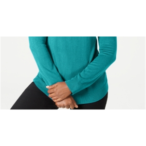 Maglione a Collo Alto Luxsoft da Donna Karen Scott, Blu, Stile Casual, Traspirante, alla Moda per la Stagione Autunno/Inverno, Taglia Piccola - Product Image 3