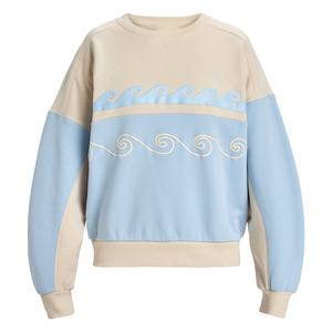 En diferentes colores de contraste, buena venta de ropa de calle para mujer, suéter de algodón con cuello redondo de doble cara y hombros caídos, sudaderas - Product Image 6