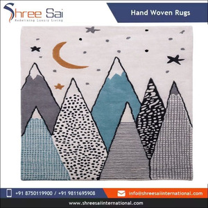 Checkered Area Jute Hemp Rug Natural and Bleached Embroidered Organic Jute <b>Carpet</b> Living Room <b>Outdoor</b> Area Rugs for Living Room - Product Image 4