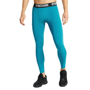 Mallas de gimnasio personalizadas de tiro ultra alto para hombres Medias de entrenamiento de alta elasticidad con diseño sin costuras de cintura alta - Product Image 1