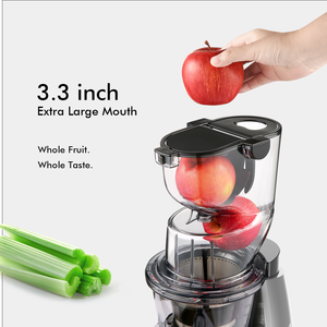 เครื่องคั้นน้ำผลไม้แบบเคี้ยวบด SiFENE รุ่นไฟฟ้าขนาดเล็ก ช่องป้อนขนาดใหญ่ 3.3 นิ้ว ให้ผลผลิตน้ำผลไม้สูง เงียบ ใบมีดสแตนเลส - Product Image 5