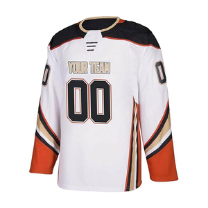 Maillot de hockey sur glace personnalisé pour équipe sportive, adultes, tailles S-5XL, nom et numéros imprimés, service OEM, 100% polyester, respirant, séchage rapide - Product Image 2