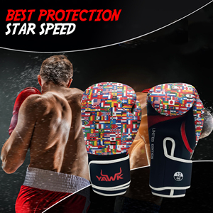 Derniers gants de boxe professionnels personnalisés avec poignées extensibles, cuir PU respirant, design et logo personnalisés - Product Image 3