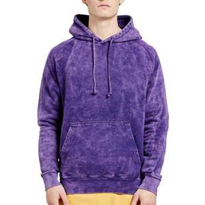 Sudadera con capucha de gran tamaño lavada con ácido, Jersey de algodón pesado, ropa de calle, sudadera informal para hombres y mujeres, moda diaria - Product Image 4