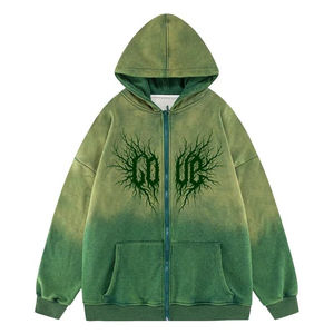 Sweat à capuche vintage en molleton lourd 500GSM personnalisé, délavé au soleil, délavé à l'acide, délavé à la pierre, pour homme - Product Image 1