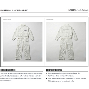 Conjunto de Dos Piezas de Chaqueta Corta y Pantalones Cargo con Estampado, Capucha y Bordado, Estilo Deportivo, para Mujer, Superventas - Product Image 6