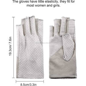 ถุงมือป้องกันแสงแดดแบบไม่มีนิ้วถุงมือขับรถ2024กลางแจ้งแบบเต็มนิ้วถุงมือป้องกันรังสียูวี - Product Image 3