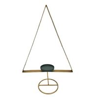 Vente chaude de haute qualité brosse en laiton placage décoration de la maison élégant bougie pilier titulaire Design moderne bougeoir à la main