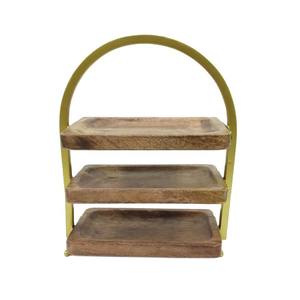 Wholesale Bulk Natural Wood <b>Cake</b> <b>Stand</b> Round Shape Single <b>Tier</b> <b>Cake</b> <b>Stand</b> Serving Tray Tabletop for Restaurants - Product Image 4