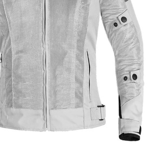 Veste de course automobile d'été pour hommes femmes imperméable coupe-vent col montant anti-chute moto motif maille décoré - Product Image 5