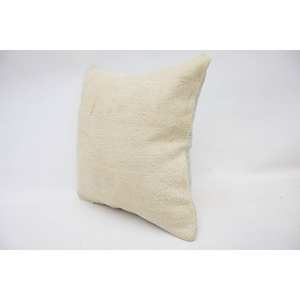 Almohada de retales Kantha de lana Beige de 12x12 pulgadas, patrón de Toile bordado Floral Vintage tejido para uso en el suelo del coche para Navidad - Product Image 3