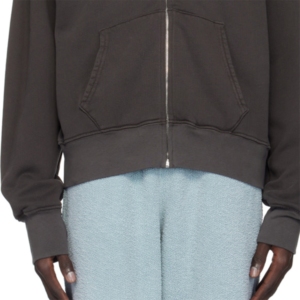 B2B Wet Sand Colour <b>Zipper</b> Style Hoodie Cotton Fleece With Custom Colours & Embroidery <b>For</b> Best Price Hot <b>Sale</b> Hoodie <b>For</b> Unisex - Product Image 6