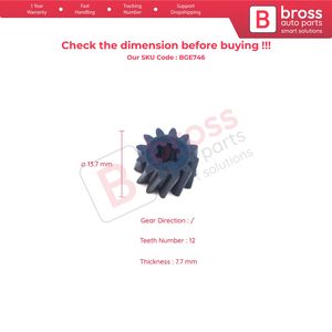 Moteur d'actionneur de réglage de l'inclinaison du siège électrique BGE746 pour Série 3 E36 1990-2000 Pièces automobiles Bross Fabriqué en Turquie - Product Image 2