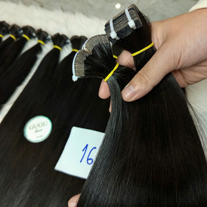 Extensiones de cabello Remy a granel liso natural de longitud personalizada de lujo Cabello vietnamita crudo del fabricante - Product Image 4