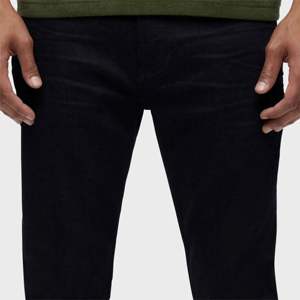 Pantalones vaqueros ajustados de mezclilla negros para hombre, pantalones vaqueros elásticos ajustados para un aspecto moderno, perfectos para ropa informal, estilo callejero - Product Image 3