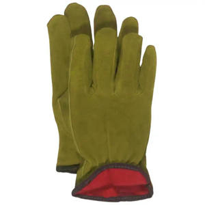 Gants en cuir de vachette pleine fleur de haute qualité, antistatiques, antidérapants, durables, avec poignet réglable, 11 oz, épais, robustes, pour conducteur - Product Image 4